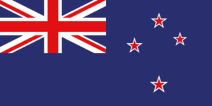 Die Flagge von Neuseeland.